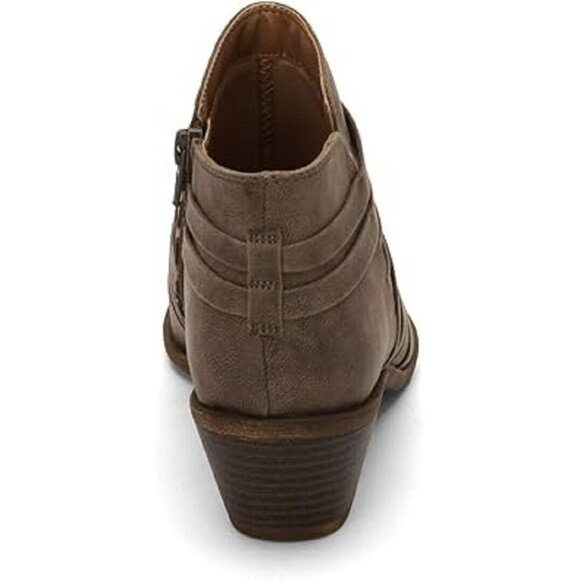 Lifestride Arden Prairie Faux Suede Traveler Ankle Booties Women's Ash Size 7.5M - Picture 4 of 7